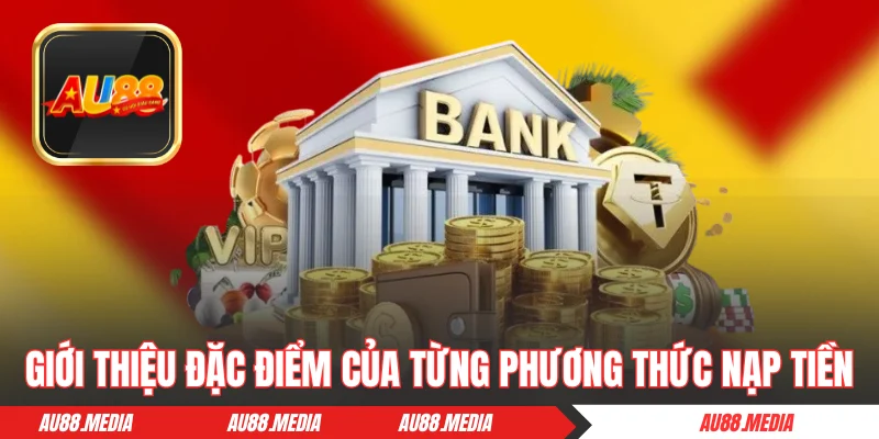 Giới thiệu đặc điểm của từng phương thức nạp tiền